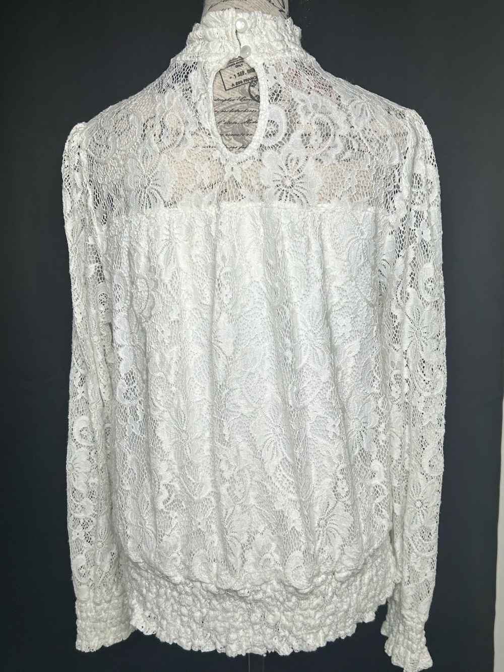 Women’s Turtleneck Lace Blouse (L) - Picture 5 of 8
